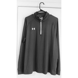 Under Armour HeatGear 1/4 Zip Gray Longsleeve